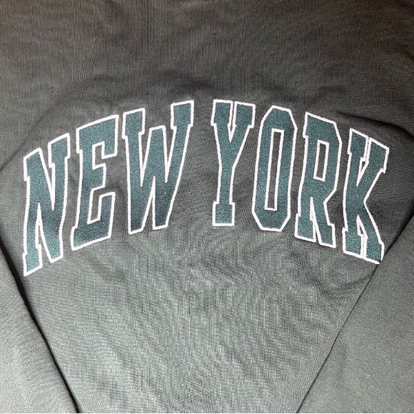 Pacsun John Galt Green New York Crewneck Sweatshirt - Picture 3 of 5